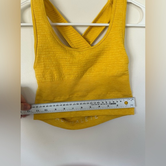 Alphalete Revival Vault Yellow Sports Bra Size XS - Picture 4 of 6